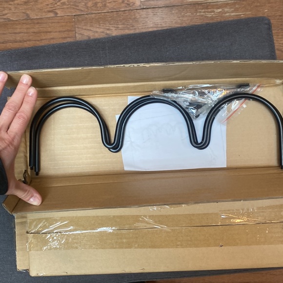 3 Bottle Under-cabinet Black Metal Wine Holder - Picture 6 of 6